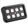 VEVOR 8 Gang Switch Panel RGB Circuit Control Box Backlight Auto-Dimmable, for 12-24V Car Truck Boat ATV UTV SUV, Toggle Momentary Strobe 3 Mode, 1440W 60A, Multifunctional Relay System, Waterproof