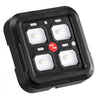 VEVOR 4 Gang Switch Panel RGB Circuit Control Box Backlight Auto-Dimmable, for 12-24V Car Truck Boat ATV UTV SUV, Toggle Momentary Strobe 3 Mode, 1440W 60A, Multifunctional Relay System, Waterproof