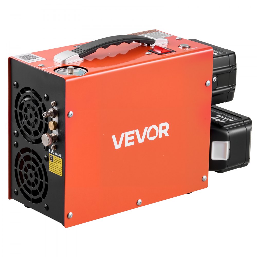 VEVOR Cordless PCP Air Compressor 4500PSI/30 MPa with Dual 18V 7.5AH Batteries, Auto Stop 250W PCP Airgun Compressor, Portable Paintball Tank Compressors for Air Rifle, Scuba Diving Bottle