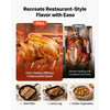 VEVOR Rotisserie Oven Large Capacity 12L Shawarma Grill Machine 1250W, for Chicken, Beef Ribs, Lamb Leg, Grilled Vegetables, Countertop Grill Roaster with Heat-Resistant Door and Timer Control