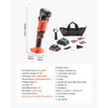 VEVOR Cordless Oscillating Tool, 20V Oscillating Multi Tool Kit with 6 Variable Speeds 8500 - 17000 OPM, 3.2° Oscillation Angle, 2.0Ah Battery Pack & Charger, 12PCS Saw Accessories & LED Work Light
