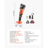 VEVOR Cordless Oscillating Tool, 20V Multitool Oscillating Tool with 6 Variable Speeds 8500 - 17000 OPM, 3.2° Oscillating Angle, 8PCS Saw Accessories & LED Work Light (Battery Pack Not Included)