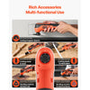 VEVOR Cordless Oscillating Tool, 12V Multitool Oscillating Saw Tool with 6 Variable Speeds 6000 - 17500 OPM, 3.2° Oscillation Angle, 2.0Ah Battery Pack & Charger, 8PCS Saw Accessories & LED Work Light