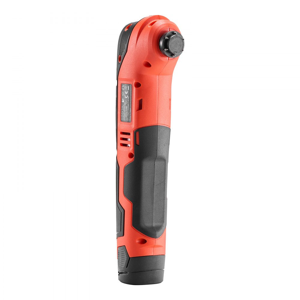 VEVOR Cordless Oscillating Tool, 12V Multitool Oscillating Saw Tool with 6 Variable Speeds 6000 - 17500 OPM, 3.2° Oscillation Angle, 2.0Ah Battery Pack & Charger, 8PCS Saw Accessories & LED Work Light