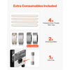 VEVOR Continuous Bag Band Sealing Machine, 0.24-0.47 in/6-12 mm Seal Width, Horizontal Band Sealer Machine with Digital Temperature Control, Stainless Steel Bag Sealer for 0.02-0.8 mm Plastic Bag Film