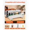 VEVOR Continuous Bag Band Sealing Machine, 0.24-0.47 in/6-12 mm Seal Width, Horizontal Band Sealer Machine with Digital Temperature Control, Carbon Steel Bag Sealer for 0.02-0.8 mm Plastic Bags Films