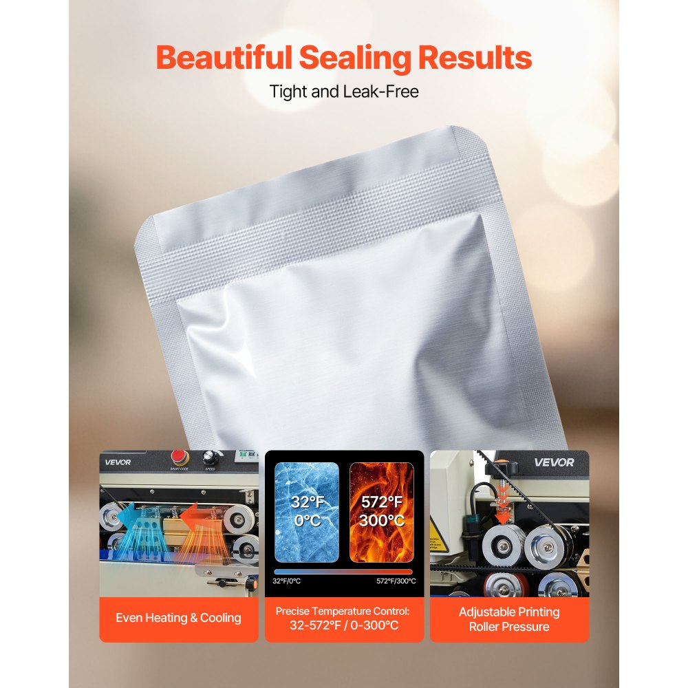 VEVOR band sealer beautiful sealing results tight and leak-free