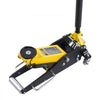 VEVOR Low Profile Floor Jack 2 Ton (4400 lbs) , Heavy Duty Aluminum Hydraulic Racing Floor Jack, Hydraulic Car Jack, Dual Piston Quick Lift Pump, 3.2"-14.6" Height Lifting Range (Yellow)