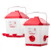 VEVOR Automatic Chicken Feeder & Waterer Set, 5 Gallon/40 Pounds, Rain Proof Hanging Poultry Feeder with Water Cup No Waste, Automatic Gravity, Avoid Small Animals, Suitable for Chicken, Duck, Turkey