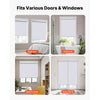 VEVOR Cordless Roller Shades, 34 x 72 in, Pull Down Blackout Blinds for Windows Room Darkening, Thermal Insulated, Easy to Install, Blackout Roller Shades for Bedroom, Bathroom, Home, Office, White