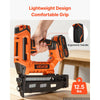 VEVOR Cordless Finish Nailer 20V 16GA Straight Cordless Nailer with Battery, Drives 1-1/4" to 2-1/2" Nails, with 1500 Nails, 2.0Ah Lithium-Ion Battery and Charger, with Ergonomic Handle, Lightweight