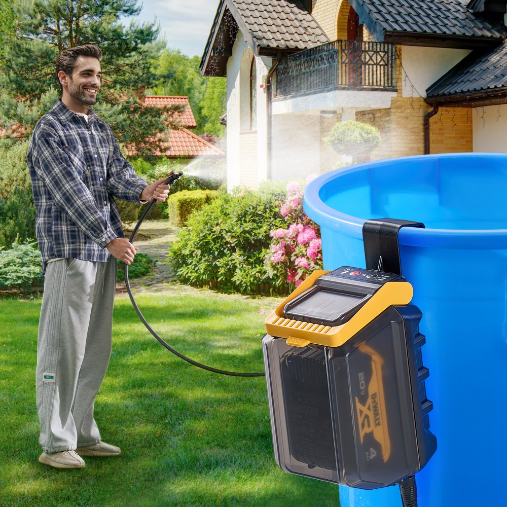 VEVOR Cordless Submersible Water Transfer Pump, 528GPH, Portable Sump Pump with G3/4" Garden Hose, Compatible with Dewalt 20V MAX Battery (No Battery), Electric Utility Pump for Pool, Garden, Pond