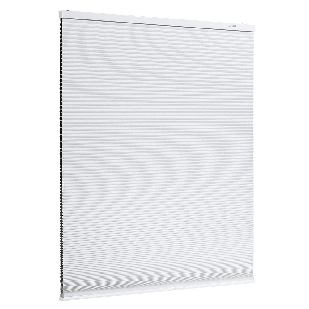 VEVOR Cellular Shades, 1 inch Light Filtering Cordless Cellular Blinds, Blackout Privacy Honeycomb Shades for Home Indoor Windows, Thermal Insulation Noise Reduction, for Living Room, Bedroom, White