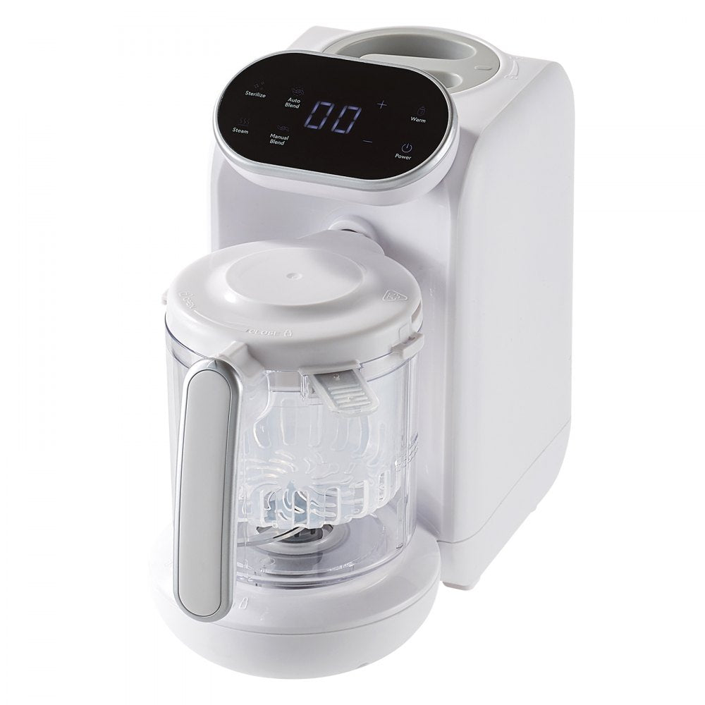 VEVOR Baby Food Maker, 430W Baby Food Processor with 750 ml Tritan Bowl, SUS304 Stainless Steel, 5 in 1 Baby Food Puree Blender Steamer Grinder for Food, Fruit, Vegetable, Meat