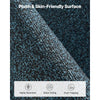 VEVOR Front Door Mat, 6 x 4 ft Commercial Floor Mat for Indoor and Outdoor, Industrial Entrance Carpet with PVC Backing, Heavy Duty Washable Entry Rug for Hallway, Kitchen, Balcony, Garage, Slate Blue