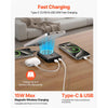 VEVOR Magnetic Power Bank, 10000 mAh Battery Pack, Wireless MagSafe-Compatible Portable Charger, with Smart LED Display, Foldable Stand, Fast Charging for iPhone16/15/14/13/12 Series, Samsung, Huawei