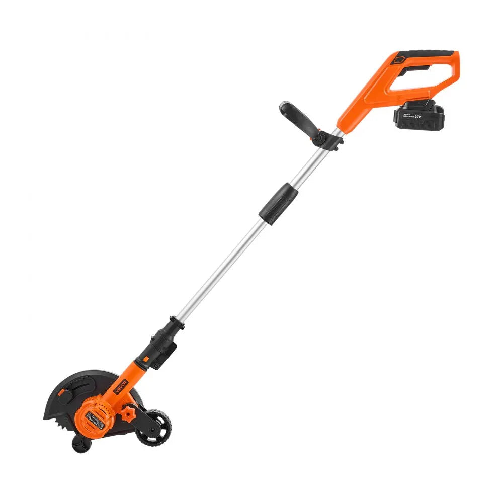 VEVOR Lawn Edger, 8.8-inch Blade Length, Battery Powered Cordless Edger Lawn Tool, with 3-Position Blade Depth, 4000 mAh Battery and Charger Included, for Lawns, Driveways, Yards, and Sidewalk Edges