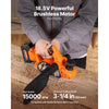 VEVOR Cordless Handheld Planer, 3-1/4-Inch Cut Width, 15000 RPM Electric Hand Wood Planer with Brushless Motor, Adjustable Cut Depth for Woodworking, Compatible with VEVOR 18V Battery (Bare Tool Only)