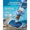 VEVOR Handheld Pool Vacuum, 26 GPM Cordless Spa Hot Tub Vacuum with Extension Pole, 60 Mins Running Time, Powerful Suction for Leaves and Debris, Rechargeable Pool Cleaner for Above Ground Pools
