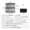 VEVOR Dog Playpen, 8 Panels Foldable Metal Dog Exercise Pen with Top Cover, 24" H Pet Fence Puppy Crate Kennel with Ground Stakes, Indoor Outdoor Dog Pen for Small Medium Pets, for Camping, Yard