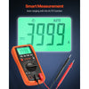VEVOR Digital Multimeter, 4000-Count TRMS DC/AC Voltmeter Current Tester, Auto-Ranging Multimeter for Current Voltage Resistance Capacitance Temperature Diodes Continuity Duty-Cycle Measurments