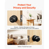 VEVOR 6 Pack Black Door Knobs, Privacy Door Knob with Round Ball, Keyless Exterior & Thumb Turn Lock Interior, All Metal Doorknobs Hardware, Matte Black Modern Design for Bedroom & Bathroom