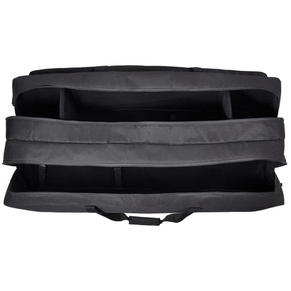 VEVOR Telescope Case, 41", Telescope Large Storage Bag with Fixed Buckles, Multi-Pocket and Detachable Divider, Shock-Absorbent Telescope Carrying Case for Optical Tube & Tripod, Counterweight Pocket