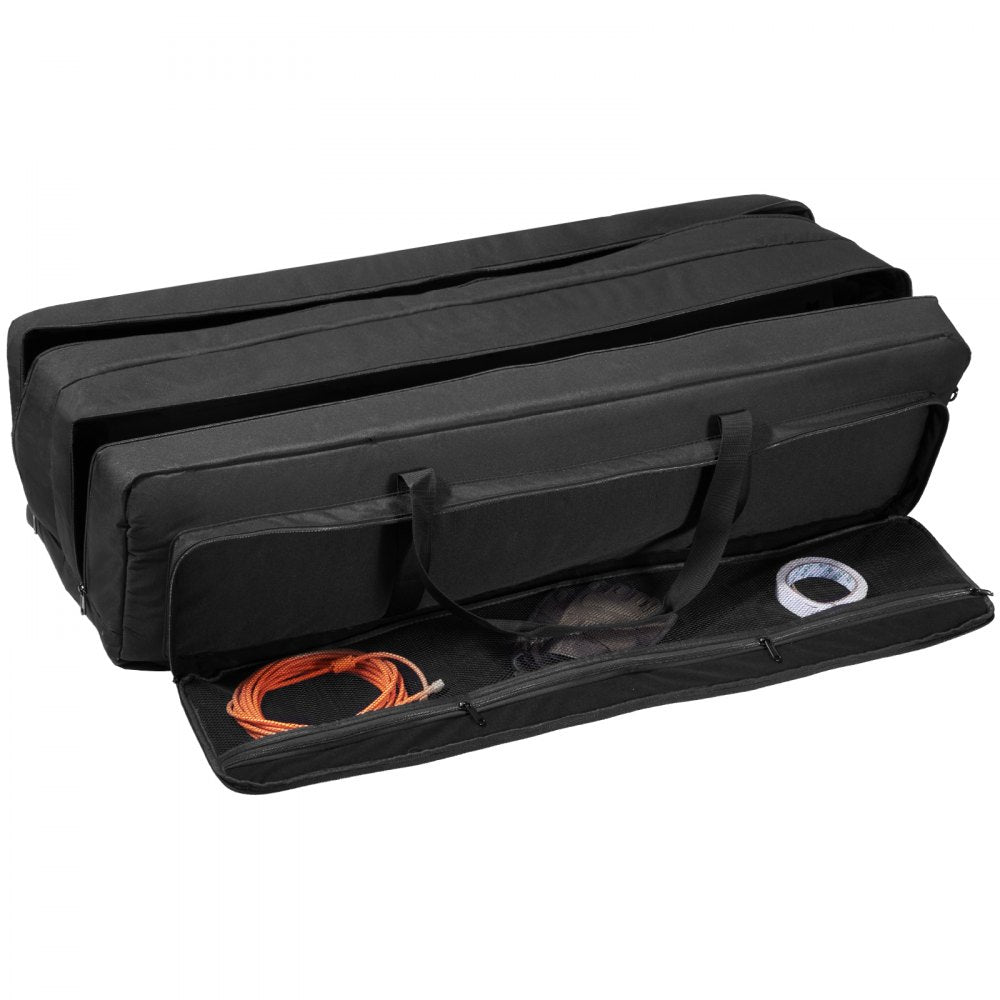 VEVOR Telescope Case, 41", Telescope Large Storage Bag with Fixed Buckles, Multi-Pocket and Detachable Divider, Shock-Absorbent Telescope Carrying Case for Optical Tube & Tripod, Counterweight Pocket