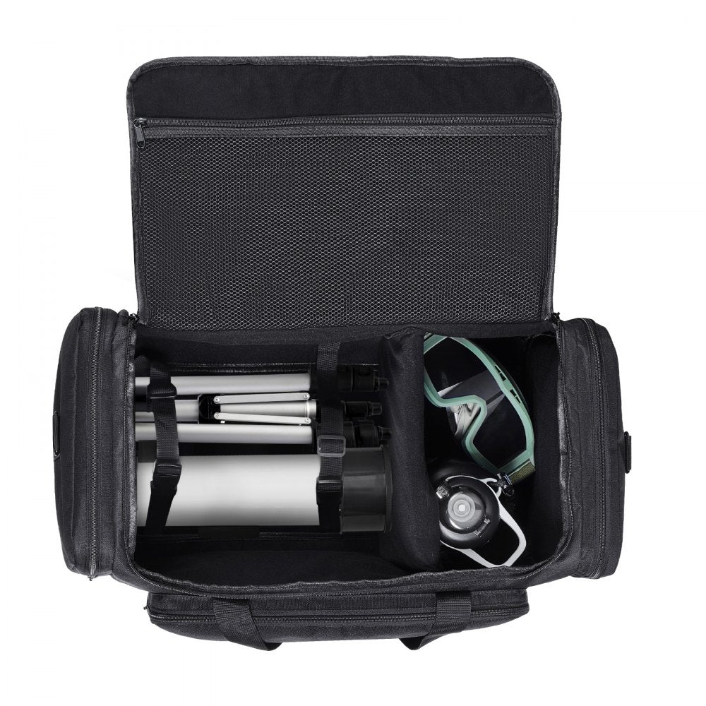 VEVOR Telescope Case, 22 in, Telescope Storage Bag with Fixed Buckles, Multi-Pocket & Detachable Divider for Telescope, Shock-Absorbent Telescope Carrying Case to Easily Secure Optical Tube & Tripod