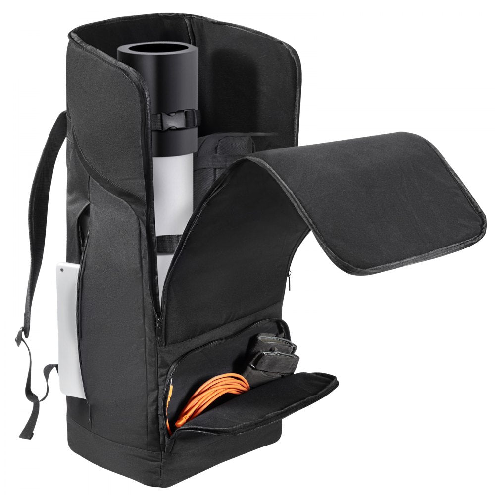 VEVOR Telescope Case, 29.9", Telescope Storage Backpack with Secure Strap, Pockets and Cozy Shoulder Traps, Shock-Absorbent Telescope Carrying Case for Optical Tube & Tripod, Counterweight Pocket