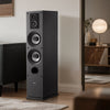 VEVOR Floorstanding Speaker, 3-Way, Floor-Standing Tower Speaker with 0.75 in & 1 in Tweeter, Dual 5.25 in Woofers, 145W Peak, 70Hz–20kHz Frequency Response, MDF Enclosure, for Home Audio, Single