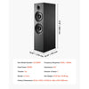 VEVOR floorstanding speaker - dimensions/size overview