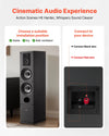 VEVOR speaker placement and rear terminal connection guide