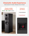VEVOR speaker setup and wiring connection guide image