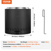 VEVOR Smokeless Fire Pit Stove Bonfire, H: 15.4 in x Dia: 15.7 in ,Wood Burning Fireplaces with Removable Ash Pan, SUS430 Stainless Steel Inner Portable Outdoor Firepit,for Outdoor Patio Camping