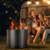 VEVOR Smokeless Fire Pit Stove Bonfire, H: 15.4 in x Dia: 19.3 in ,Wood Burning Fireplaces with Removable Ash Pan, SUS430 Stainless Steel inner Portable Outdoor Firepit, for Outdoor Patio Camping
