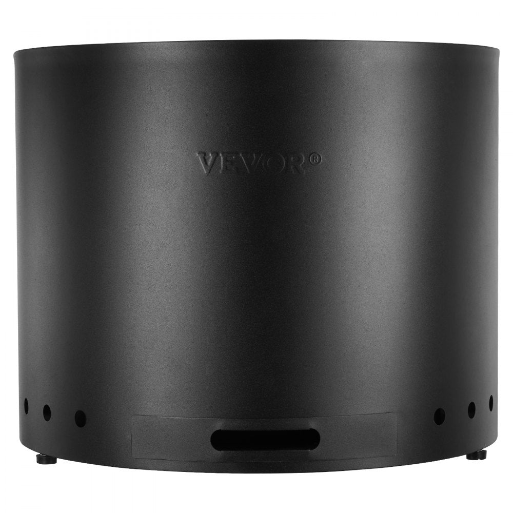 VEVOR Smokeless Fire Pit Stove Bonfire, H: 15.4 in x Dia: 19.3 in ,Wood Burning Fireplaces with Removable Ash Pan, SUS430 Stainless Steel inner Portable Outdoor Firepit, for Outdoor Patio Camping