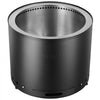 VEVOR Smokeless Fire Pit Stove Bonfire, H: 15.4 in x Dia: 19.3 in ,Wood Burning Fireplaces with Removable Ash Pan, SUS430 Stainless Steel inner Portable Outdoor Firepit, for Outdoor Patio Camping