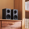 VEVOR Passive Bookshelf Speaker, 300W, Book Shelf Stereo Speakers with 4-Inch Woofer and 1-Inch Tweeter, Detachable Grille, 70Hz-20KHz Frequency Response, Wooden Enclosure, for Home Theater (1 Pair)