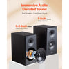 VEVOR Passive Bookshelf Speaker, 300W, Book Shelf Stereo Speakers with 6.5-Inch Woofer and 1-Inch Tweeter, Detachable Grille, 55Hz-20KHz Frequency Response, Wooden Enclosure, for Home Theater (1 Pair)