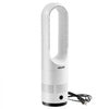 VEVOR Bladeless Tower Fan, 80° Oscillating Standing Fan, 8 Speeds & 9-Hour Timer, 15.42 ft High Velocity Floor Air Circulator, Powerful Airflow with Remote for Bedroom, Living Room, Home, Office,White