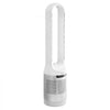 VEVOR Bladeless Tower Fan, 65° Oscillating Standing Fan, 12 Speeds & 4 Modes & 8H Timer, 14.76 ft/s High Velocity Floor Air Circulator, Powerful Airflow for Bedroom, Living Room, Home, Office, White