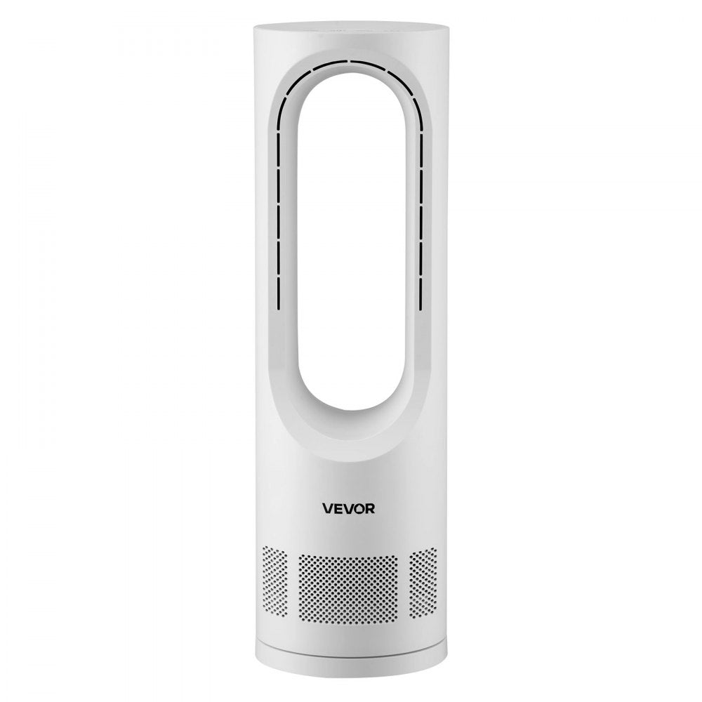 VEVOR Desk Fan Bladeless, 17 inch Office Table Fan Small Quite, 5 Speeds Adjustment, 0-9H Timer, 60-Degree Oscillation, Touch Control, Easy to Clean, Portable for Office, Living Room, Bedroom