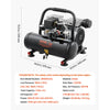 VEVOR Air Compressor, 1 Gallon Steel Tank, 1HP 1.5 CFM 90PSI Oil Free Air Compressor & Max. 120PSI Pressure, 78dB Ultra Quiet Portable Compressor, for Auto Repair, Tire Inflation, Spray Painting
