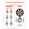 VEVOR 21-in-1 Bearing Puller Set, 21 PCS 3-Jaw Hook Puller for Internal External Bearings and Bearing Without Inner Shaft, Multifunctional Bearing Removal Tool with Heavy Duty Portable Storage Case