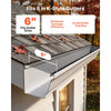 VEVOR Gutter Guard, 6 in Powder-Coated Steel Gutter Screen, Heavy-Duty 120 ft Length, 0.04 in Thickness, Leaf Guard for Debris and Leaves, Easy DIY Install, Fits 6" Standard Systems, 40 Pack, Black