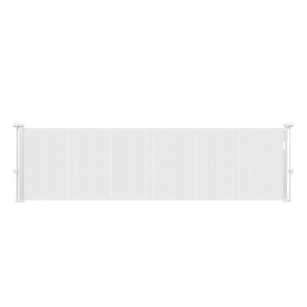 VEVOR Retractable Baby Gate, 34 inch Tall, Extends up to 110 inch Wide, Retractable Gate for Kids or Pets, Mesh Material, Easy to Install for Indoor Stairs, Doorways, Hallways, Playrooms, White