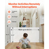VEVOR Retractable Baby Gate, Extends to 56.3 inch Wide, 31.3 inch Tall, with Security Lock, Easy to Use, Walk Through Without Tripping, Mesh Dog Gate for Stairs, Hallways, Indoor/Outdoor, White