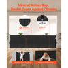 VEVOR Retractable Baby Gate, 34 inch Tall, Extends up to 110 inch Wide, Retractable Gate for Kids or Pets, Mesh Material, Easy to Install for Indoor Stairs, Doorways, Hallways, Playrooms, Black