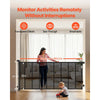 VEVOR Retractable Baby Gate, Extends to 163.3 inch Extra Wide, 39 inch Tall, with Reinforced Fiberglass Strips, Avoids Crawling Through, Mesh Dog Gate for Decks, Doorways, Garages, Indoor, Black